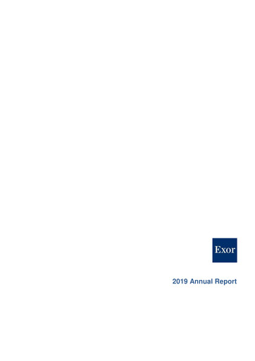 Thumbnail Exor
 Annual Report 2019
