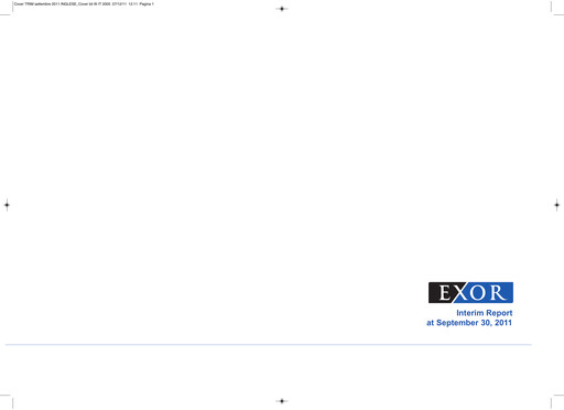 Thumbnail Exor
 Quarterly Report 2011-q3