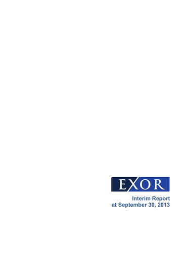 Thumbnail Exor
 Quarterly Report 2013-q3