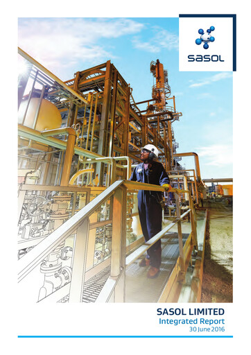 Thumbnail Sasol Annual Report fy2016