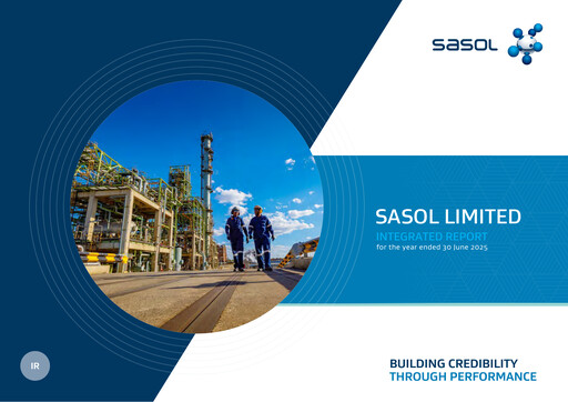 Thumbnail Sasol Annual Report fy2025