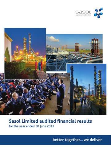 Thumbnail Sasol Financial Statement 2013