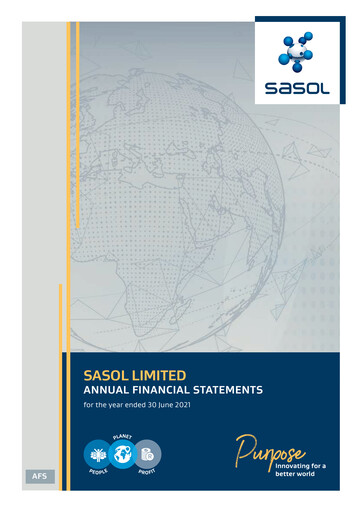 Thumbnail Sasol Financial Statement 2021