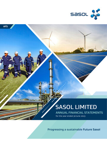 Miniature Sasol Bilan financier 2023