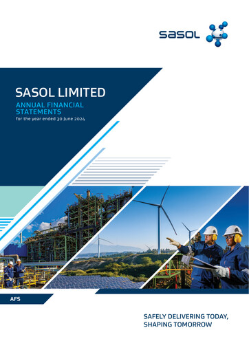 Miniature Sasol Bilan financier 2024