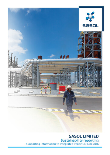 Thumbnail Sasol Sustainability Report 2016