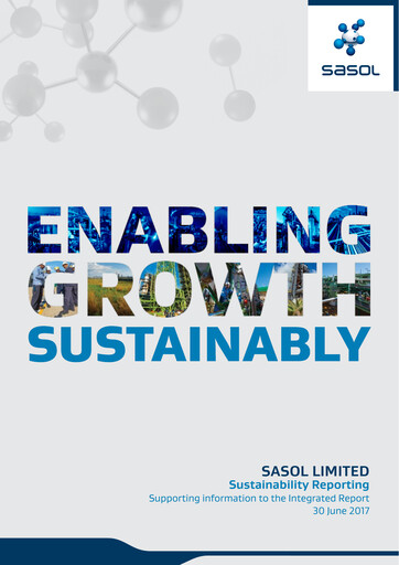 Thumbnail Sasol Sustainability Report 2017