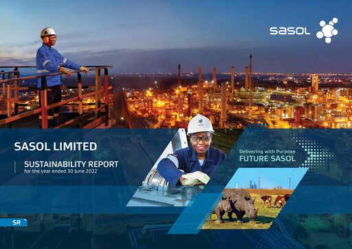 Thumbnail Sasol Sustainability Report 2022