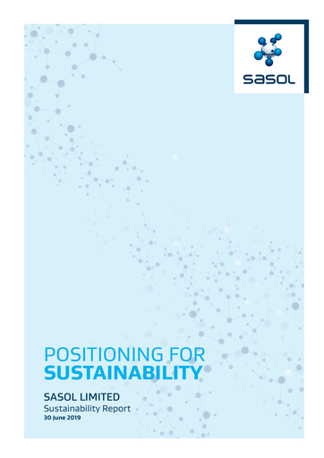 Thumbnail Sasol Sustainability Report fy2019