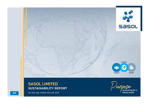 Thumbnail Sasol Sustainability Report fy2021