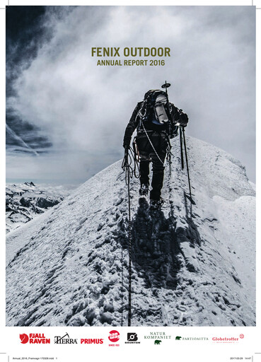 Thumbnail Fenix Outdoor Annual Report 2016