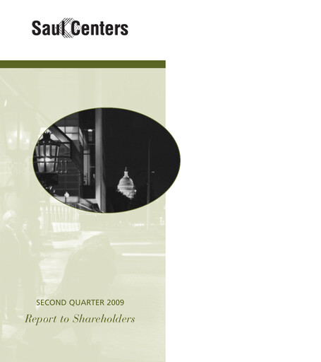Thumbnail Saul Centers Quarterly Report 2009-q2