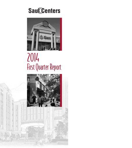 Thumbnail Saul Centers Quarterly Report 2014-q1