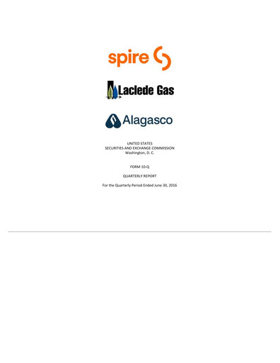 Vorschaubild Spire Inc. Quartalsbericht 2016-q3