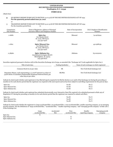 Vorschaubild Spire Inc. Quartalsbericht 2021-q3