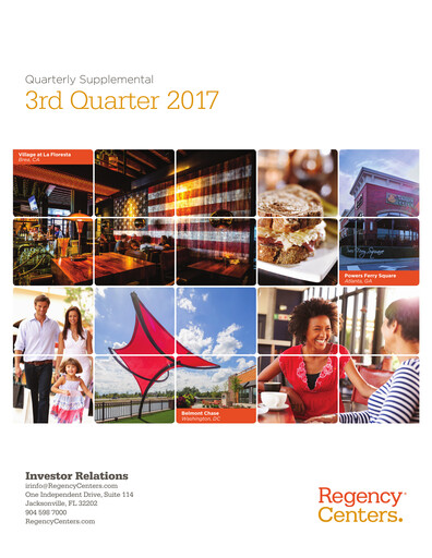 Thumbnail Regency Centers
 Quarterly Report 2017-q3