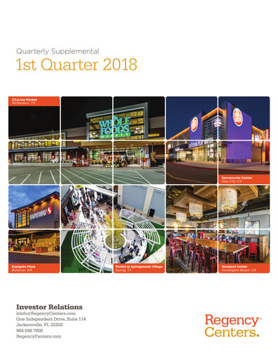 Thumbnail Regency Centers
 Quarterly Report 2018-q1