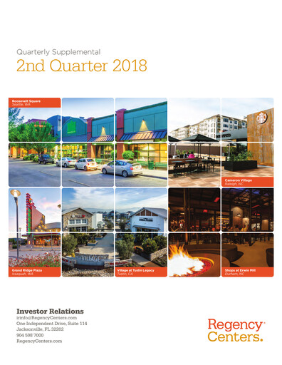 Thumbnail Regency Centers
 Quarterly Report 2018-q2