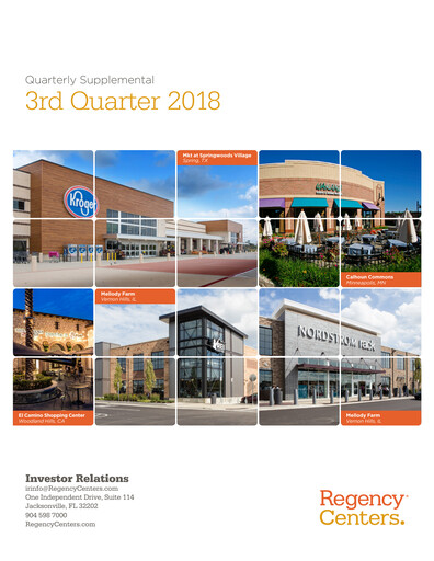 Thumbnail Regency Centers
 Quarterly Report 2018-q3