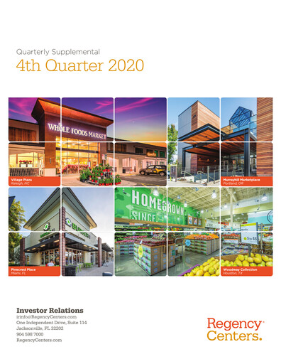 Thumbnail Regency Centers
 Quarterly Report 2020-q4