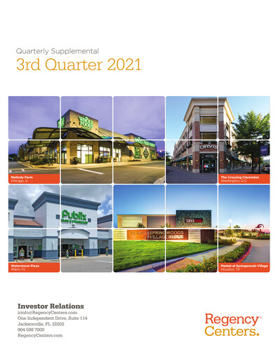 Thumbnail Regency Centers
 Quarterly Report 2021-q3