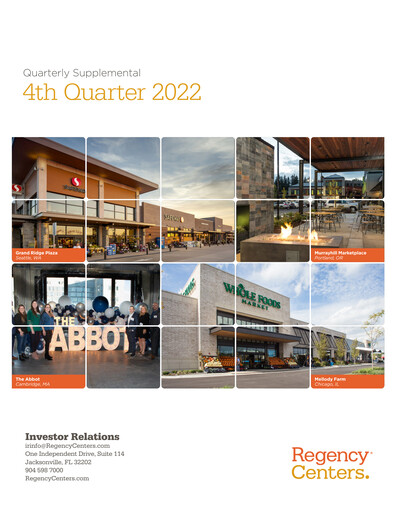 Thumbnail Regency Centers
 Quarterly Report 2022-q4