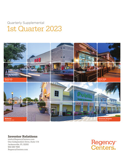 Thumbnail Regency Centers
 Quarterly Report 2023-q1