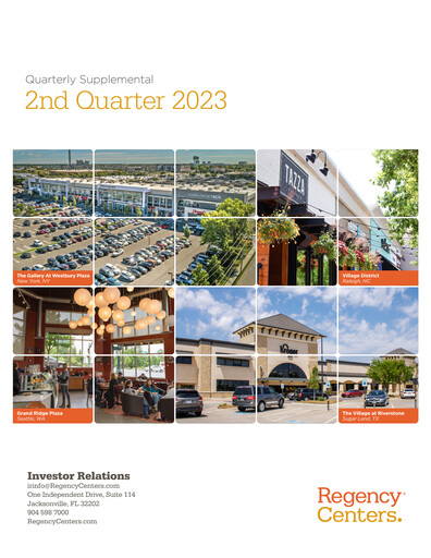 Thumbnail Regency Centers
 Quarterly Report 2023-q2