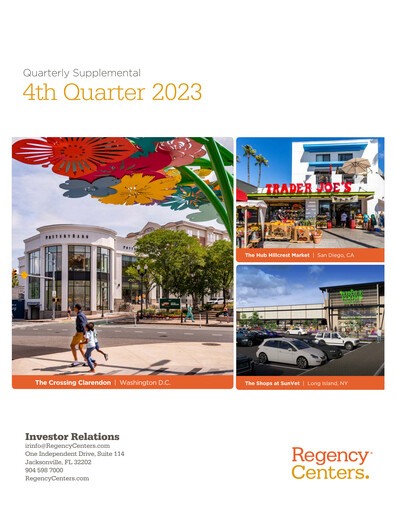 Thumbnail Regency Centers
 Quarterly Report 2023-q4