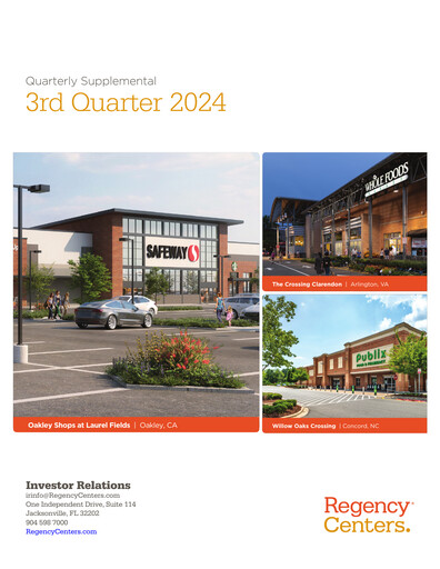 Thumbnail Regency Centers
 Quarterly Report 2024-q3