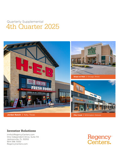 Thumbnail Regency Centers
 Quarterly Report 2025-q4