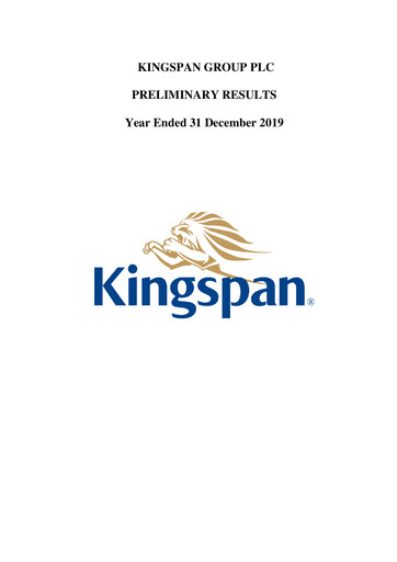Thumbnail Kingspan Group Financial Report 2019