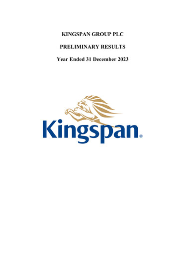 Thumbnail Kingspan Group Financial Report 2023