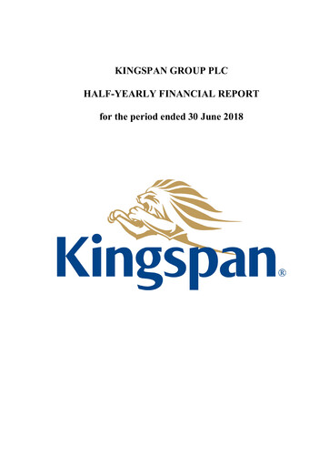 Thumbnail Kingspan Group Half-year Report 2018-h1
