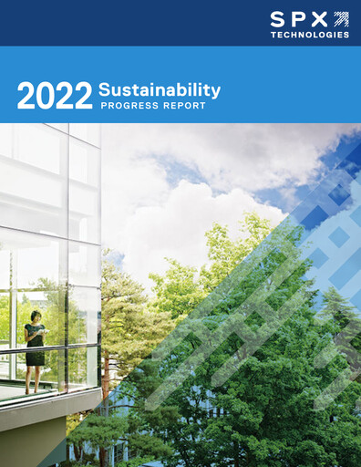Thumbnail SPX Technologies Sustainability Report 2022