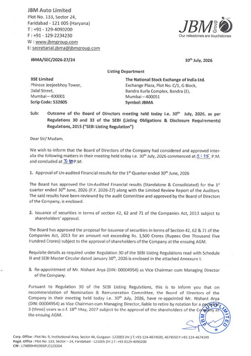 Thumbnail JBM Auto Quarterly Report 2026-q1
