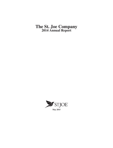 Thumbnail St. Joe Company
 Annual Report 2014
