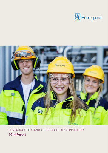 Vorschaubild Borregaard Nachhaltigkeitsbericht 2014