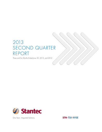 Thumbnail Stantec Quarterly Report 2013-q2