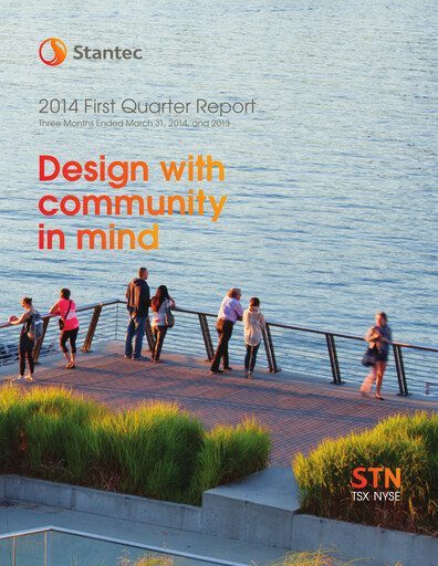 Thumbnail Stantec Quarterly Report 2014-q1