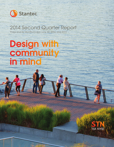 Thumbnail Stantec Quarterly Report 2014-q2