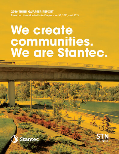 Thumbnail Stantec Quarterly Report 2016-q3