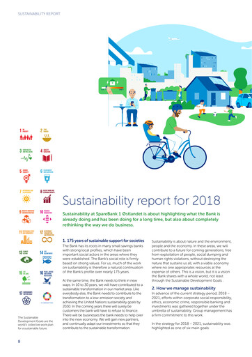 Thumbnail SpareBank 1 Sustainability Report 2018