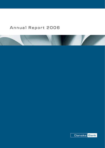 Thumbnail Danske Bank
 Annual Report 2006