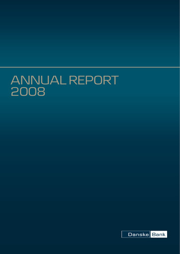 Thumbnail Danske Bank
 Annual Report 2008