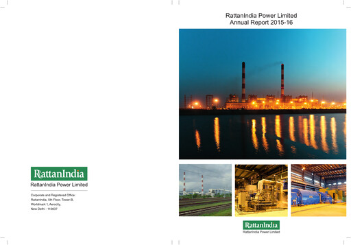 Miniature RattanIndia Power Rapport annuel 2015-2016