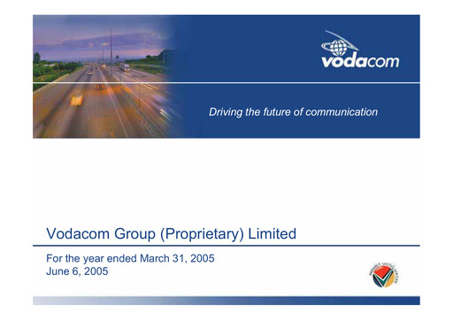 Thumbnail Vodacom
 Financial Statement 2005