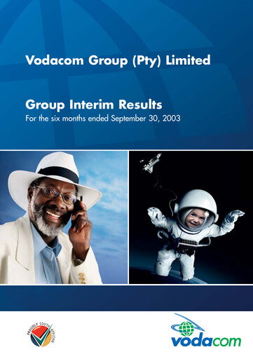Thumbnail Vodacom
 Half-year Report 2003-h1