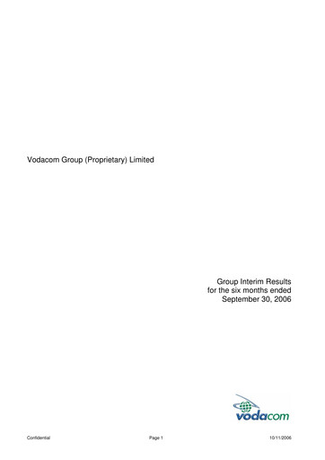 Thumbnail Vodacom
 Half-year Report 2006-h1