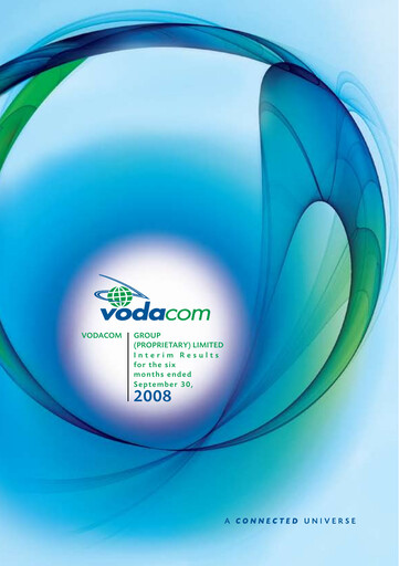 Thumbnail Vodacom
 Half-year Report 2008-h1